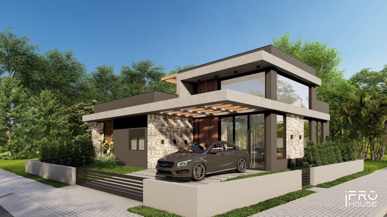 Projeto residencial CF01 House publicado pela iPro House